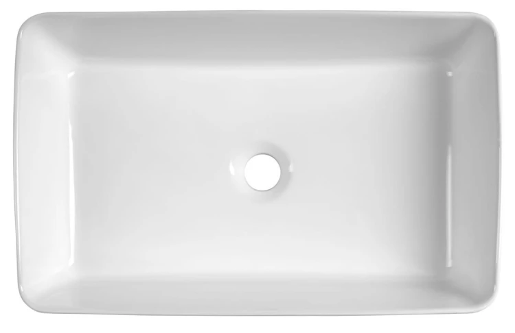 Umywalka ceramiczna nablatowa 54x33cm, biały #4