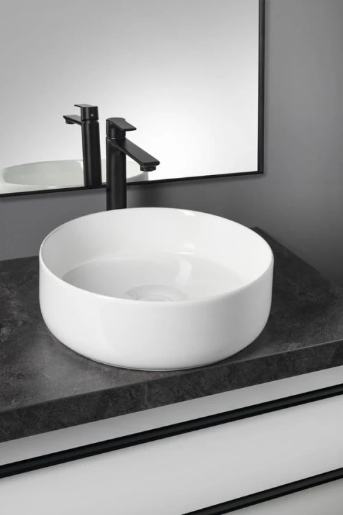 FIASTRA umywalka ceramiczna nablatowa, średnica 40cm, biały #6