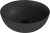 BANERA ROUND umywalka kompozytowa nablatowa, średnica 39cm, antracyt mat