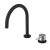 ULTRASAN bateria umywalkowa podtynkowa 2-elementowa, czarny mat/chrom