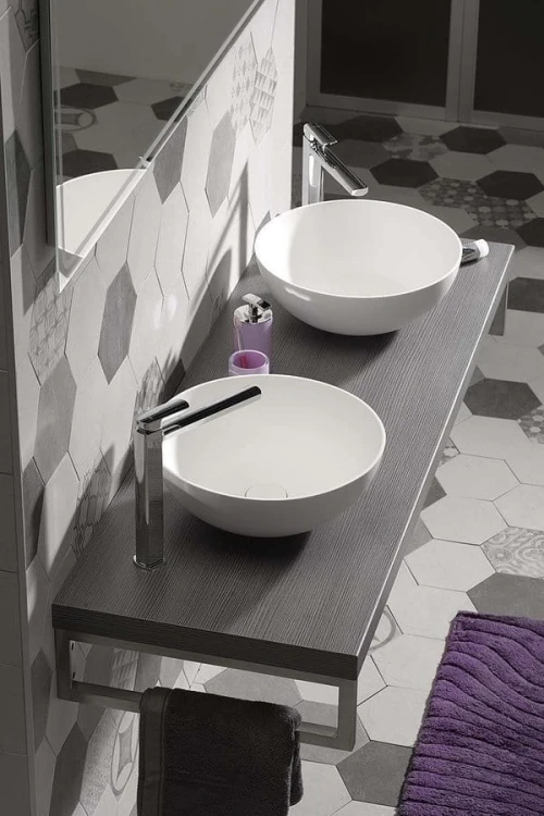 THIN umywalka nablatowa Ø 39 cm, biały mat #5
