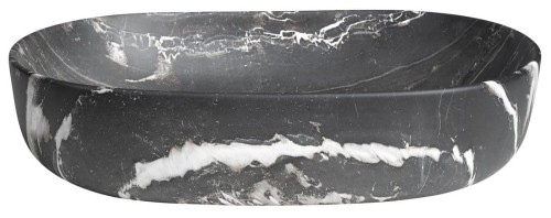 CALEO umywalka ceramiczna nabłatowa, 60x42cm, carnico marmor #2