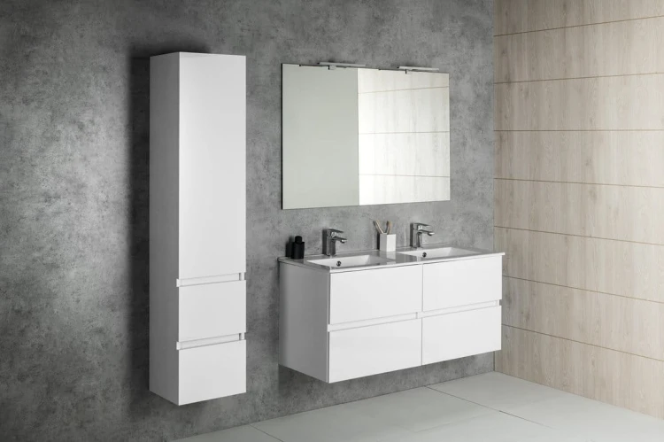 PANEDA szafka umywalkowa 119x55x45,2cm, biały #3