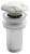 Korek umywalkowy 5/4“, klik-klak, grzybek ceramiczny, 10-50mm, bianco carrara