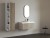 BRAHEA umywalka 101x51,5cm (30+70cm), Rockstone, prawy, biały mat #2