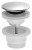 Korek umywalkowy 5/4“, klik-klak, duży grzybek, 4-45mm, ABS/stal nierdzewna