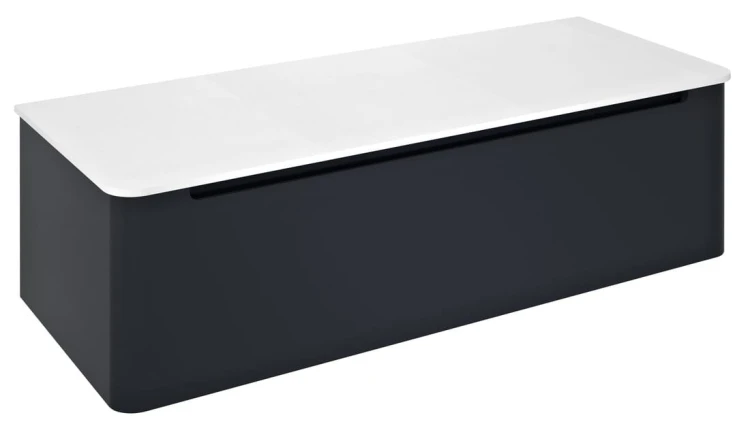 KERALA szafka pod umywalkę 120x35x47,5cm, 1 szuflada, antracyt mat
