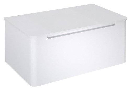 KERALA szafka pod umywalkę 80x35x47,5cm, 1 szuflada, biały połysk