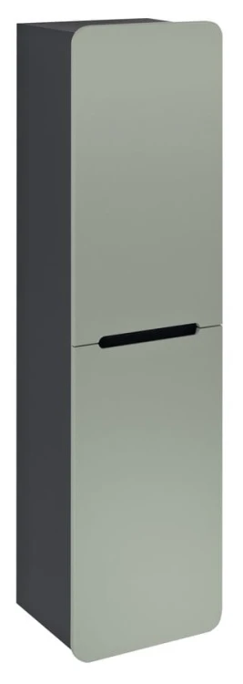KERALA słupek wysoki, 38x143x32cm, 2 drzwiczki, lewy/prawy, verde/antracyt mat