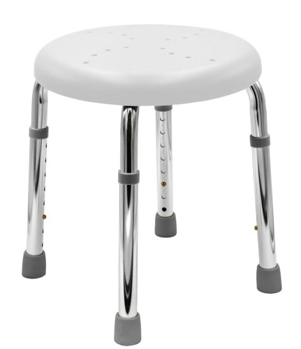HANDICAP taboret łazienkowy, średnica 45cm, biały