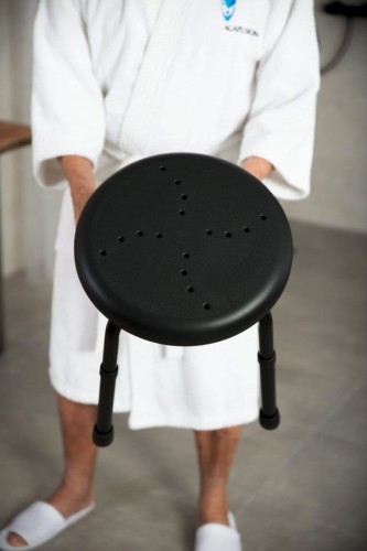 HANDICAP taboret łazienkowy, średnica 45cm, czarny #2