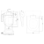 Rysunek techniczny - BLOOMING EKO PLUS elektroniczny bidet #2