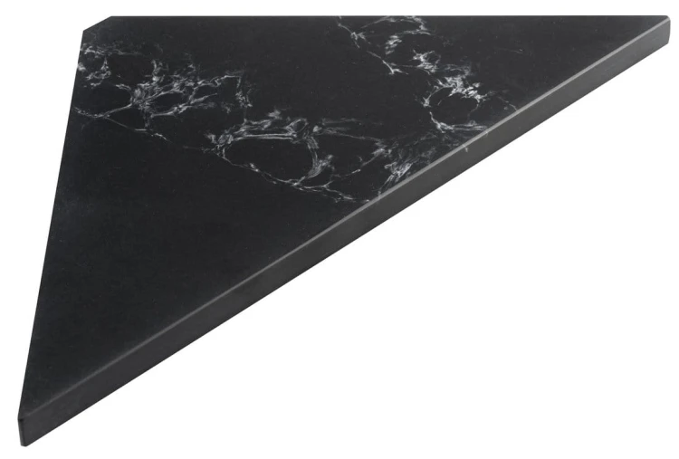 ABELINE półka narożna Rockstone 250x250mm, czarny attica