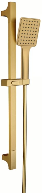 Zestaw prysznicowy, przesuwny uchwyt 680mm, złoto mat