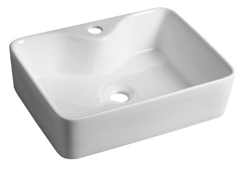 BALENA umywalka ceramiczna nablatowa 48x37cm, biały