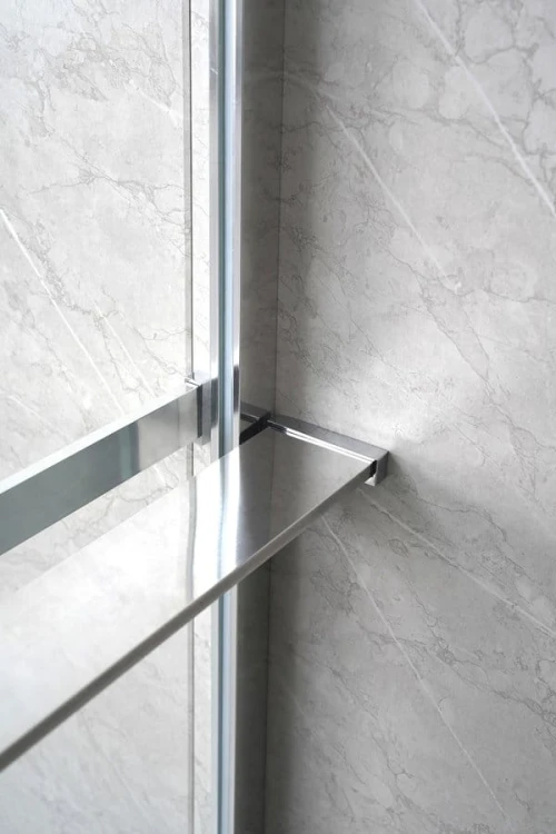 Półka z funkcją skracania do kabiny prysznicowej Walk-in 60-140cm, chrom #4