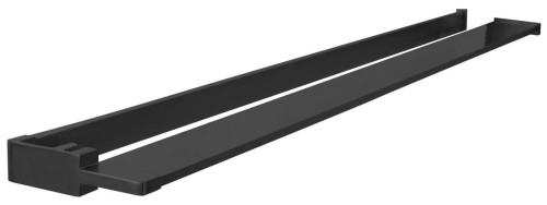 Półka z funkcją skracania do kabiny prysznicowej Walk-in 60-140cm, czarny mat