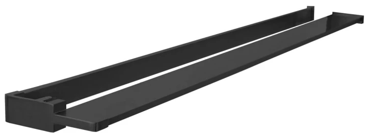 Półka z funkcją skracania do kabiny prysznicowej Walk-in 60-140cm, czarny mat