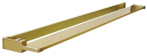 Półka z funkcją skracania do kabiny prysznicowej Walk-in 60-140cm, złoto mat