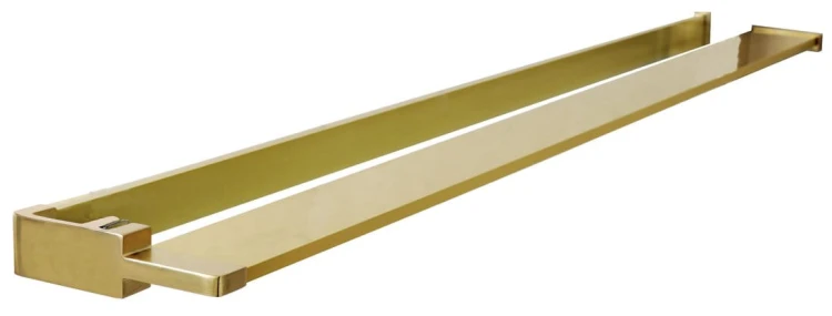 Półka z funkcją skracania do kabiny prysznicowej Walk-in 60-140cm, złoto mat