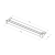Rysunek techniczny - Półka z funkcją skracania do kabiny prysznicowej Walk-in 60-140cm, złoto mat