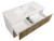 PANEDA STRIP szafka umywalkowa 99,5x55x45,2cm, dąb emporio #2