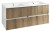 PANEDA STRIP szafka umywalkowa 119x55x45,2cm, dąb emporio