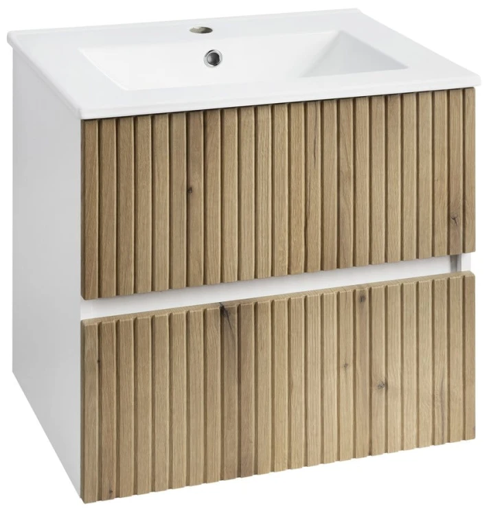 PANEDA STRIP szafka umywalkowa 59,5x55x45,2cm, dąb emporio