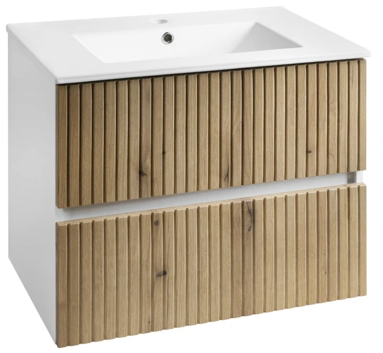 PANEDA STRIP szafka umywalkowa 69,5x55x45,2cm, dąb emporio