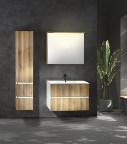 PANEDA STRIP szafka umywalkowa 89,5x55x45,2cm, dąb emporio #2