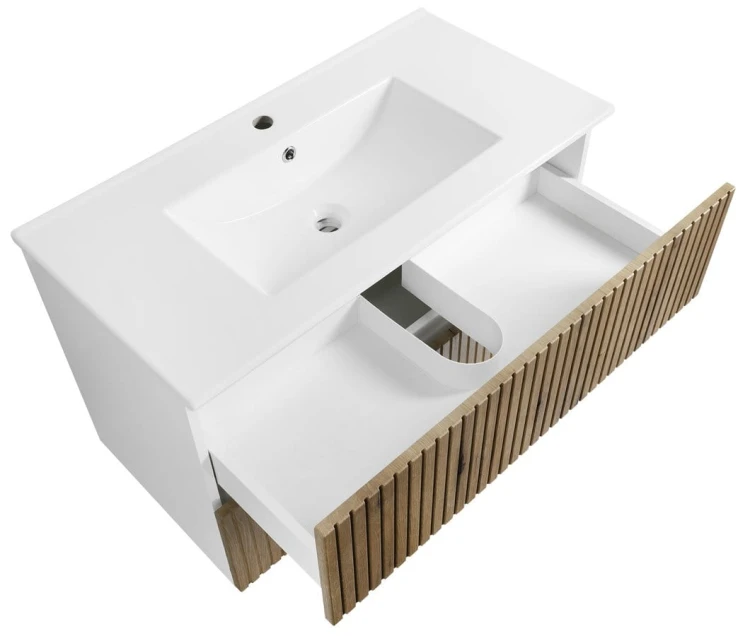 PANEDA STRIP szafka umywalkowa 89,5x55x45,2cm, dąb emporio #3