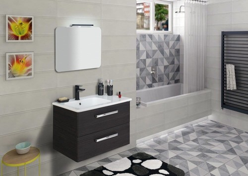 ISHAPE lustro ze ściętą krawędzią 50x70cm, zaokrąglone rogi, CU free #2