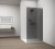 ESCA WHITE MATT jednoczęściowa kabina przysznicowa Walk-In, montaż przy ścianie, szkło mat dymione, 1200 mm #2