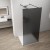 ESCA BLACK MATT jednoczęściowa kabina przysznicowa Walk-In, szklo dymione, 1500 mm