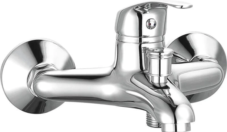 AQUALINE 35 bateria wannowa ścienna, chrom