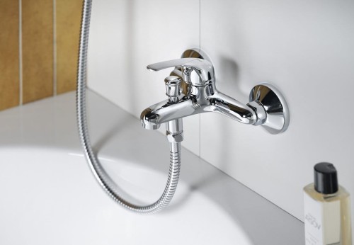 AQUALINE 35 bateria wannowa ścienna, chrom #2