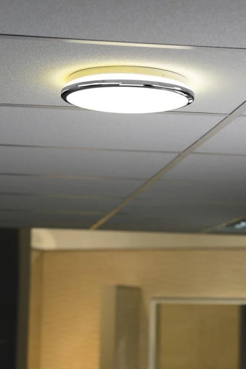 SILVER lampa sufitowa LED, średnica 29cm, 10W, 230V, 3000K/4000K/6500K, IP44, chrom #3