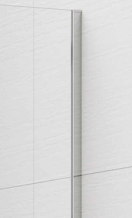 ESCA CHROME jednoczęściowa kabina przysznicowa Walk-In, montaż przy ścianie, szkło czyste, 300 mm #3