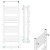 Rysunek techniczny - METRO grzejnik 500x1200 mm, chrom