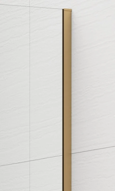 ESCA GOLD MATT jednoczęściowa kabina przysznicowa Walk-In, montaż przy ścianie, szkło czyste, 500 mm #2
