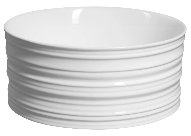 ALETTE ceramiczna umywalka nablatowa, wysoka, średnica 41cm, biały #4