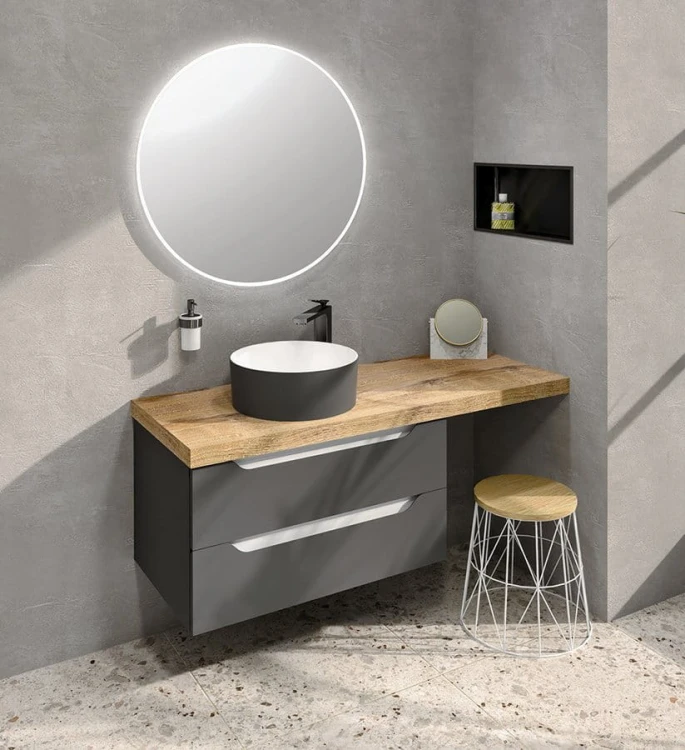 AVICE blat pod umywalkę 120,7x48,8cm, grubość 5cm, dąb Rover #2