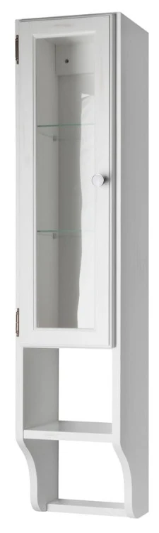 RETRO szafka do lustra 25x115cm, starobiała, lewa