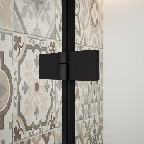 TRINITY BLACK kabina prysznicowa 1200x1000mm, wejście z rogu, szkło czyste #2