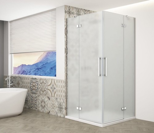 TRINITY CHROME kabina prysznicowa 1200x900mm, wejście z rogu, szkło matowe