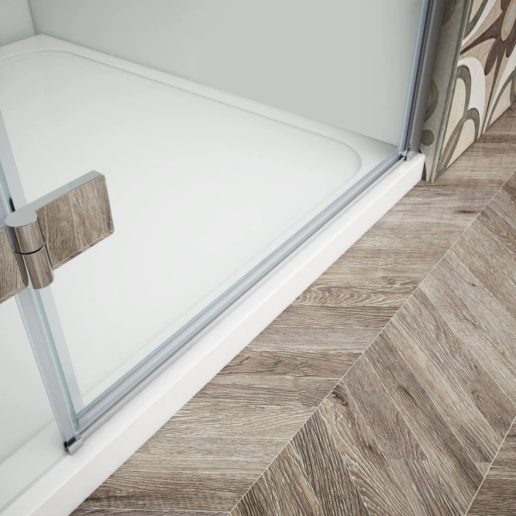 TRINITY CHROME kabina prysznicowa 900x900mm, wejście z rogu, szkło matowe #6
