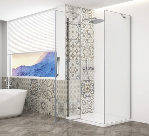 TRINITY CHROME kabina prysznicowa 1000x1000mm, szkło czyste, lewe #2