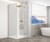 TRINITY GOLD MATT kabina prysznicowa 900x900mm, szkło matowe, prawe #3