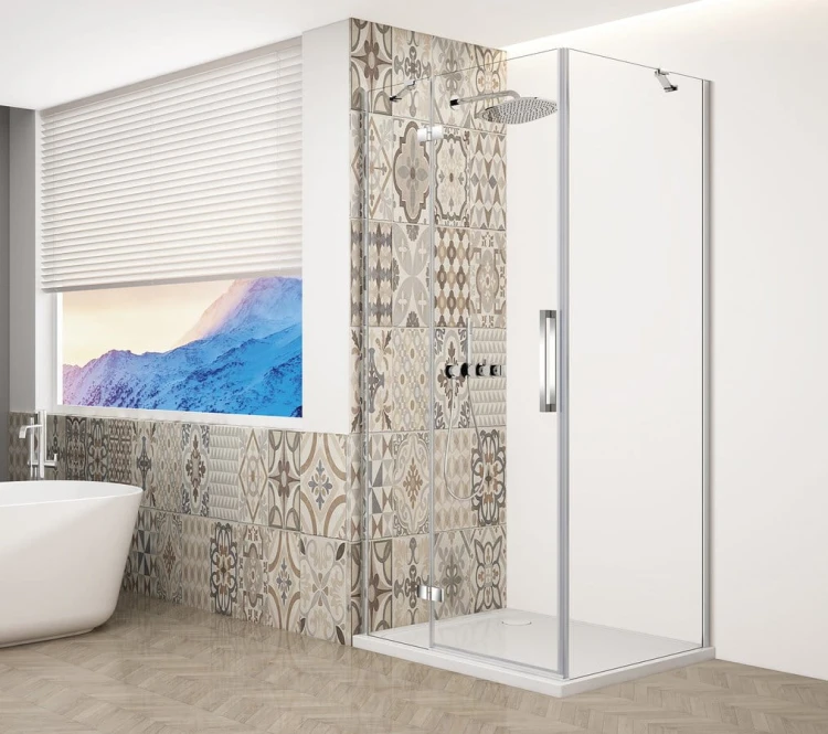 TRINITY CHROME kabina prysznicowa 1000x1200mm, szkło czyste, lewe
