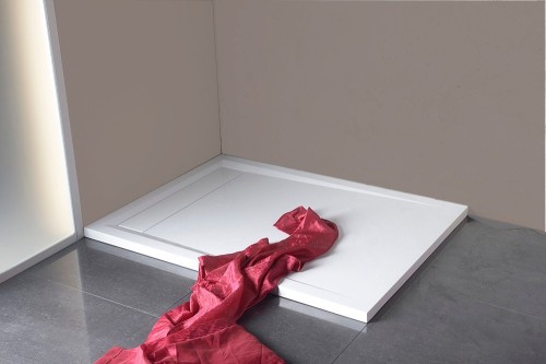 VARESA brodzik kompozytowy z maskownicą syfonu, 120x80cm, biały #2